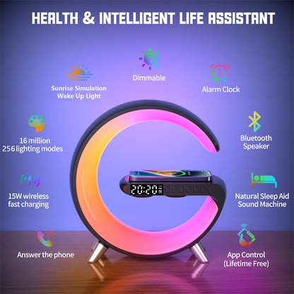G-Shape Mood LED Lamp & Bluetooth Speaker